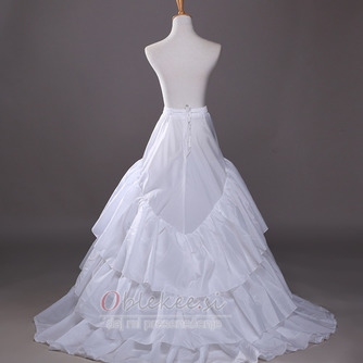 Poroka Petticoat Tri platišča Zaostajajo Dolga poročna obleka poliester taffeta - Stran 2