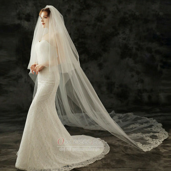 Poročna obleka s čipkasto tančico, pokrivalo, poročna dodatna oprema za poročne čipke - Stran 4