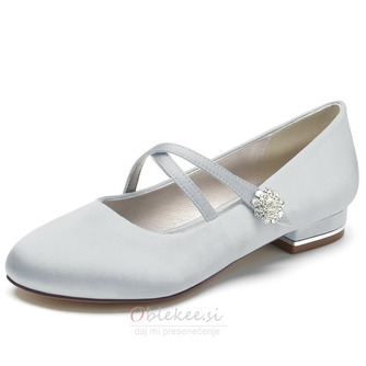 Poročni čevlji za balerine z okroglimi prsti, elegantni čevlji za poroko, dnevni poročni čevlji - Stran 12