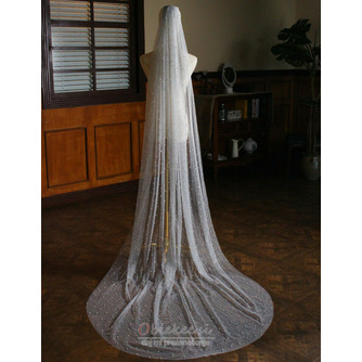 Srebrna bleščeča poročna pokrivala s cerkveno tančico v spreju s srebrno tančico - Stran 5