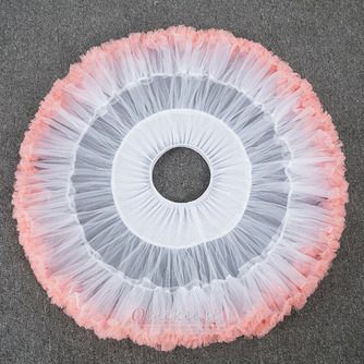 Rožnata spodnja krila iz puffy tila z elastičnim pasom, Princess Ballet Dance Pettiskirts Lolita Cosplay, Rainbow Cloud Short Tutu krilo 45 cm - Stran 4