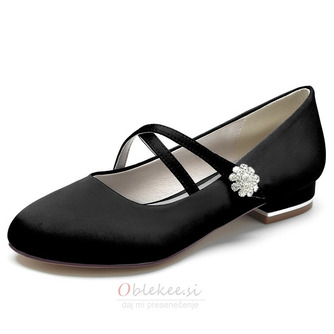 Poročni čevlji za balerine z okroglimi prsti, elegantni čevlji za poroko, dnevni poročni čevlji - Stran 7