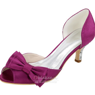 Poročni čevlji plus velikosti enojnih čevljev satenaste sandale za zabave - Stran 6