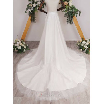 Poročna poročna obleka s snemljivim vlečkom, snemljivim nadkrilcem in vlaknom, prilagojena satenasta prevleka - Stran 2