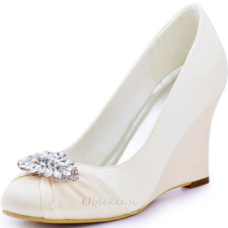10 cm ženski čevlji z visoko peto na debeli peti in poročni čevlji z veliko peto - Stran 1