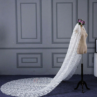 Slonokoščena poročna tančica 3m pernati poročni dodatki tančica fantastična poročna tančica - Stran 3