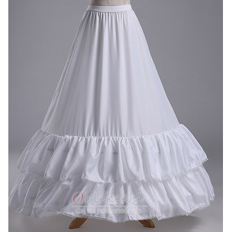 Poroka Petticoat Lace obrezovanje poročna obleka z dolgimi poliester taft - Stran 2