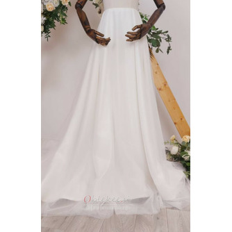 Poročna poročna obleka s snemljivim vlečkom, snemljivim nadkrilcem in vlaknom, prilagojena satenasta prevleka - Stran 4