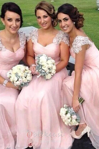 Šifon Naguban steznik Naravni pasu Pomlad Služkinja obleko časti - Stran 3