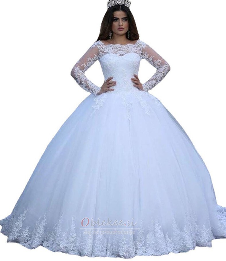 Klasična Dvorana Naravni pasu Peščena ura Dolg Poročne obleko Klasična Dvorana Naravni pasu Peščena ura Dolg Poročne obleko